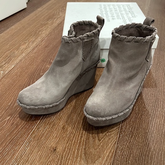 Pedro Garcia Suede wedge booties - Picture 2 of 7
